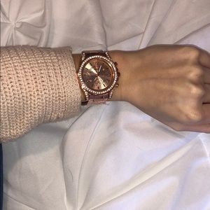 Rose gold watch